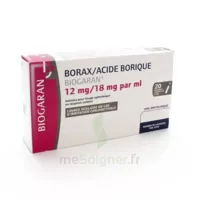 Borax/acide Borique Biogaran 12 Mg/18 Mg/ml, Solution Pour Lavage Ophtalmique En Récipient Unidose à CHAMBÉRY