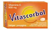 Vitascorbol Sans Sucre Tamponne 500 Mg, Comprimé à Croquer édulcoré Au Sorbitol Et à L'aspartam à CHAMBÉRY